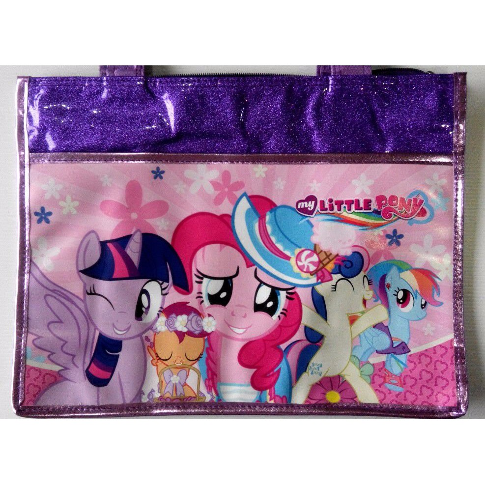 BERKUALITAS Tas Les Tas Kursus Tas Jinjing Bahu Kilap Glitter Little Pony