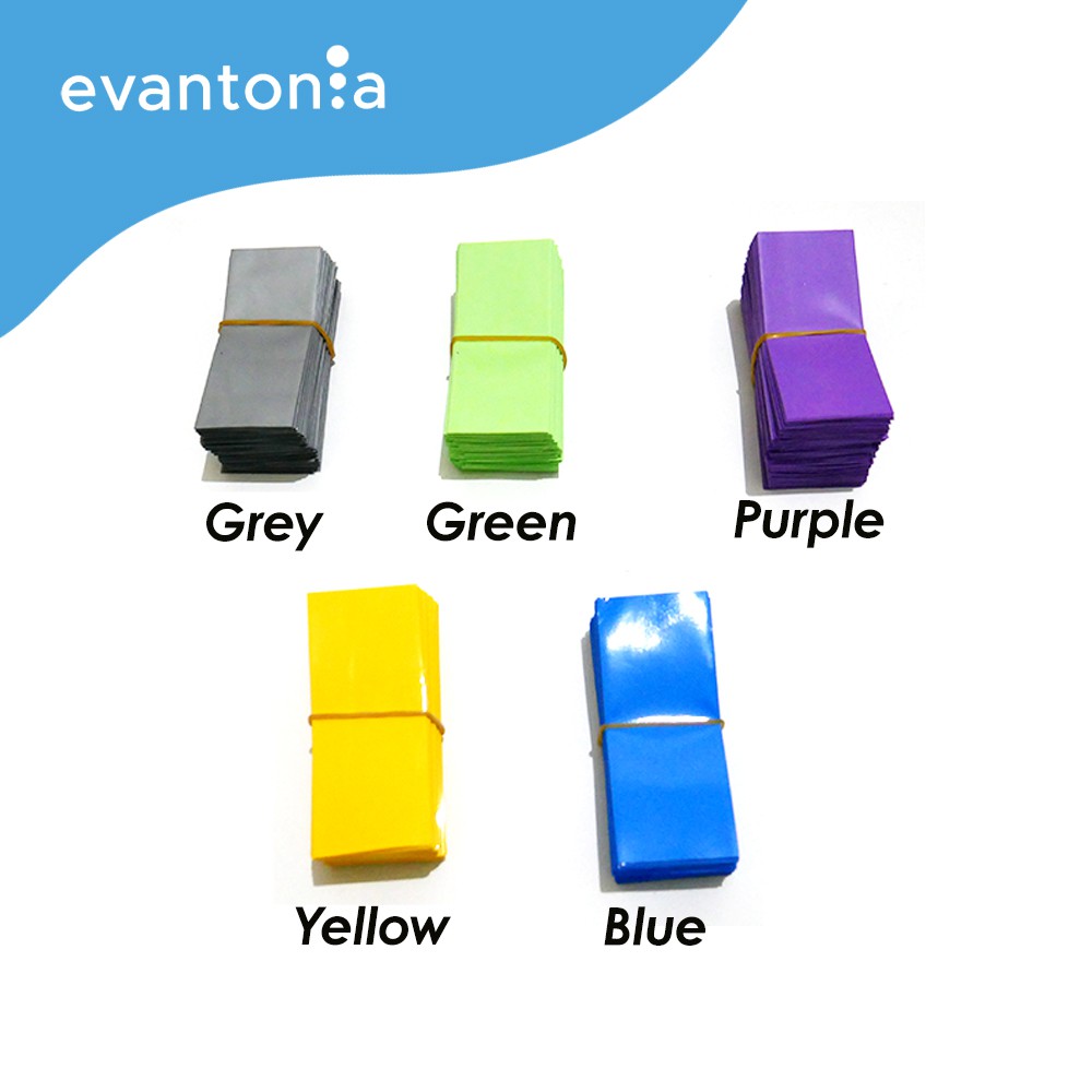 18650 Battery Sleeve PVC Wrap/Pelapis Baterai 18650/Pelindung 18650
