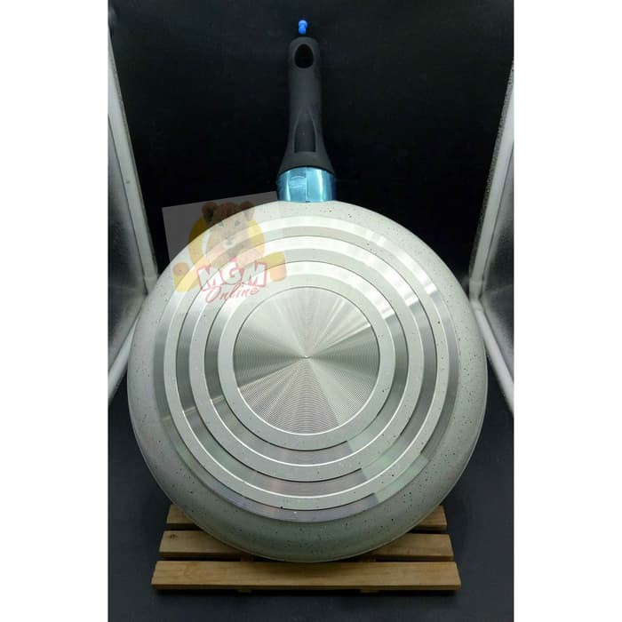 Marble Frypan 24cm teflon pengorengan teflon induksi ANTI LENGKET 2620