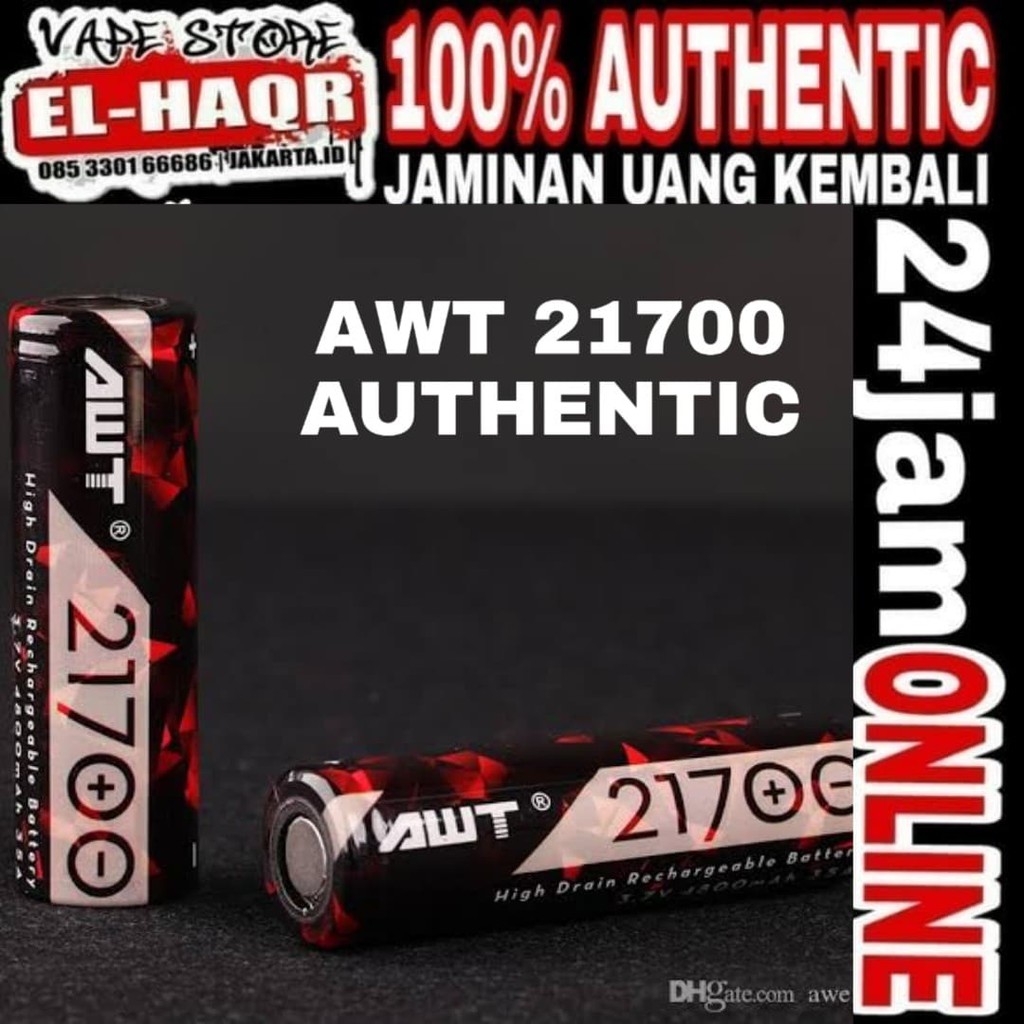 NEW AWT 21700 4800mAh 100%ORIGINAL 4800 mAh Battery Baterai