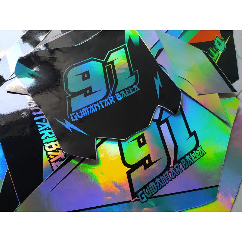 DECAL HOLOGRAM DTRACKER FULLBODY (005) DEKAL STIKER DTX 150 SE PELANGI STICKER BUNGLON FULLBODY 2016