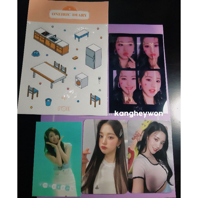 PC WONYOUNG EUNBI AR CHAEYEON IZ STICKER YURI 4CUT WONYOUNG ONEIRIC DIARY