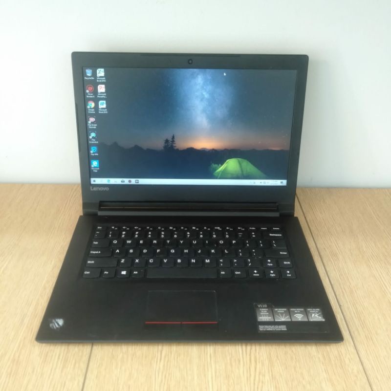 Laptop Lenovo V110 Celeron N4200(4cpus) Ultra HD 600 Ram 4GB HDD 1TB Windows 10 Full Aplikasi siap pakai