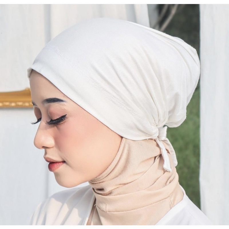 𝐁𝐘 𝐀𝐃𝐈𝐍𝐃𝐀 Ciput Tali Turki Arab Bahan kaos premium dalaman Basic Inner Hijab Premium Turkey Anti pusing/budeg