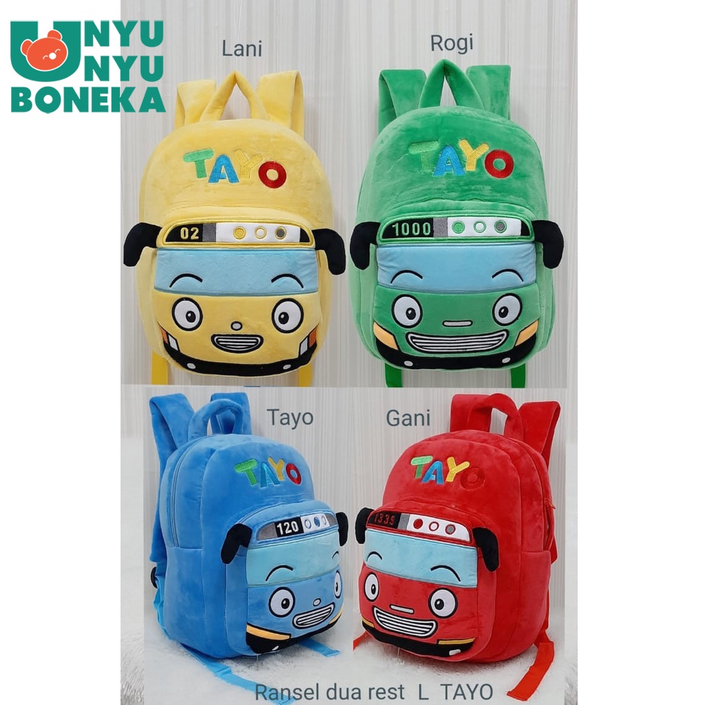 tas ransel boneka tayo untuk tk sekolah anak kids baby