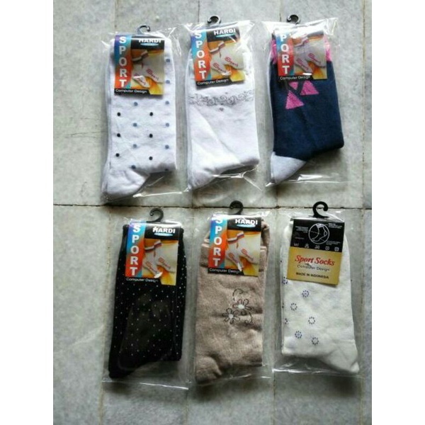 Kaos kaki anak perempuan motif warna