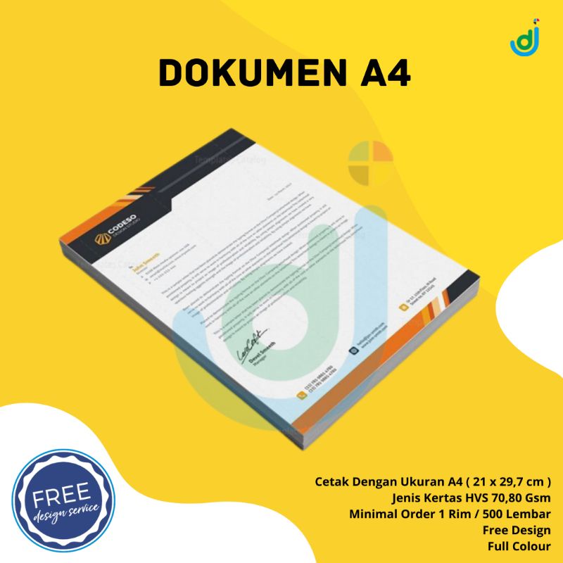 

Cetak Dokumen A4 Custom Full Colour