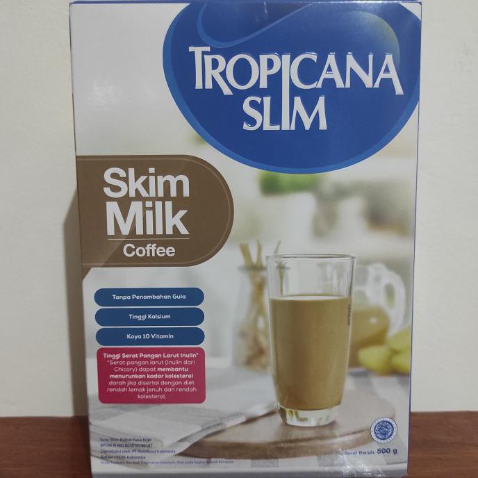 

[[BISA COD]] Tropicana Slim Non Fat Skim Milk Coffee 500gr - Coffee 500gr BERKUALITAS Kode 1178