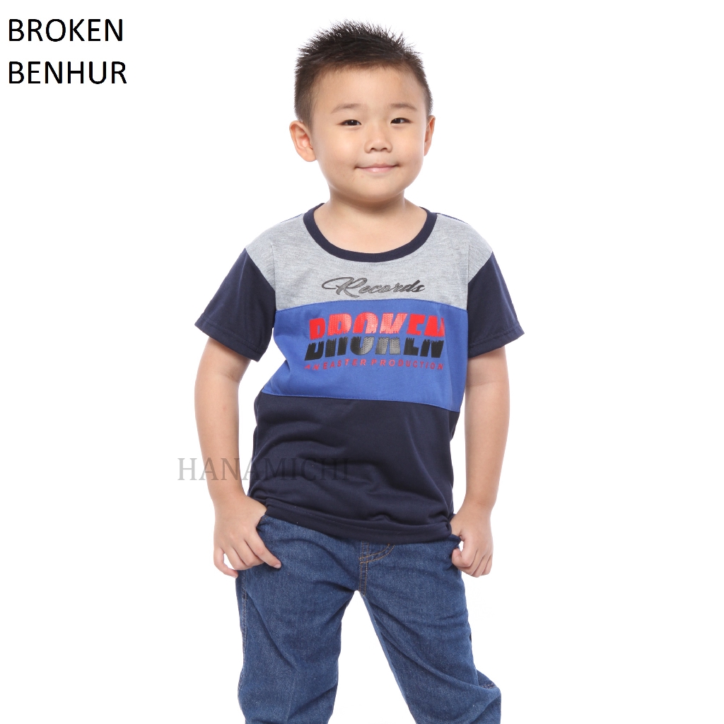 Hanamichi BROKEN Kaos Anak Lengan Pendek