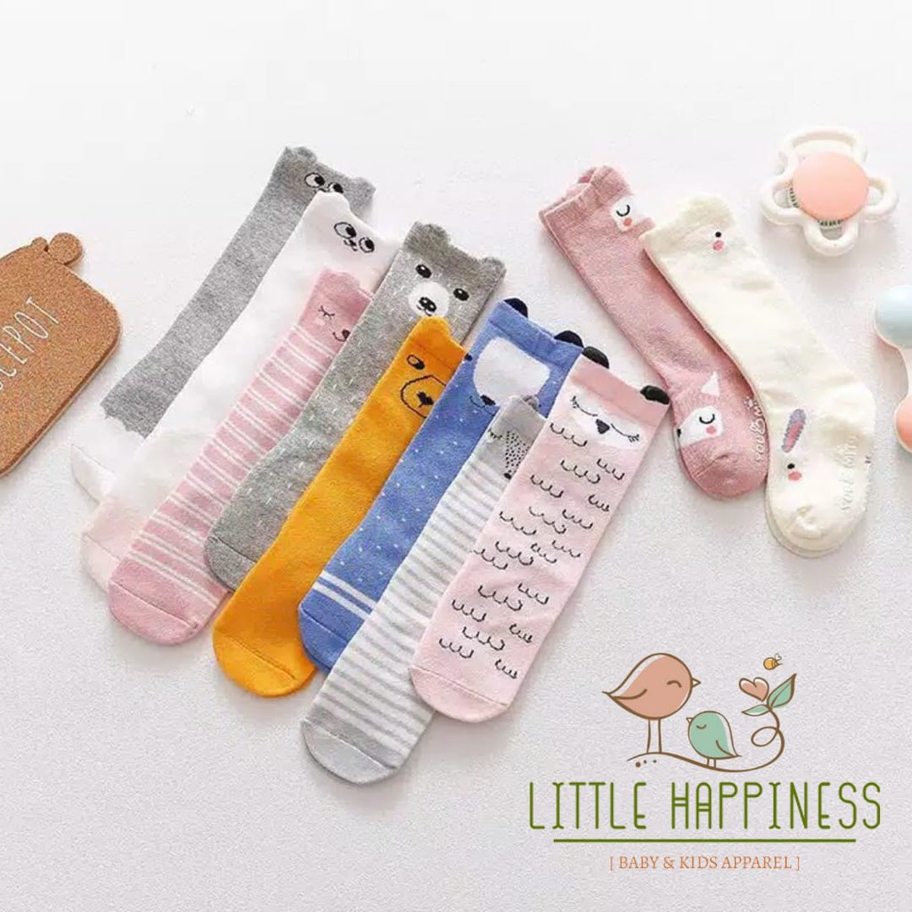 Kaos Kaki Bayi Import Korea Panjang Karakter Lucu Anti Slip