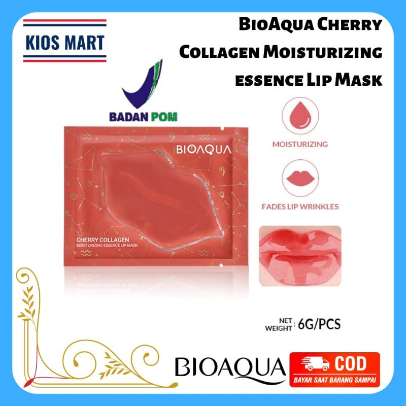 Bioaqua Cherry Collagen Moisturizing Essence Lip Mask 6gr