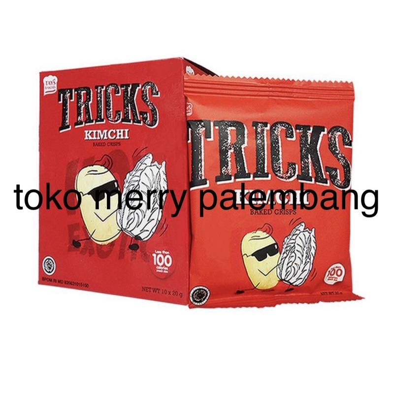 

TRICKS CRISPS RASA KIMCHI (10 x 18 GRAM) POTATO BAKED / BISKUIT KENTANG PANGGANG