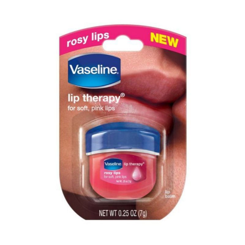 PROMO ECER!!!VASELINE LIP THERAPHY ROSY LIPS/ORIGINAL 7G PELEMBAB BIBIR