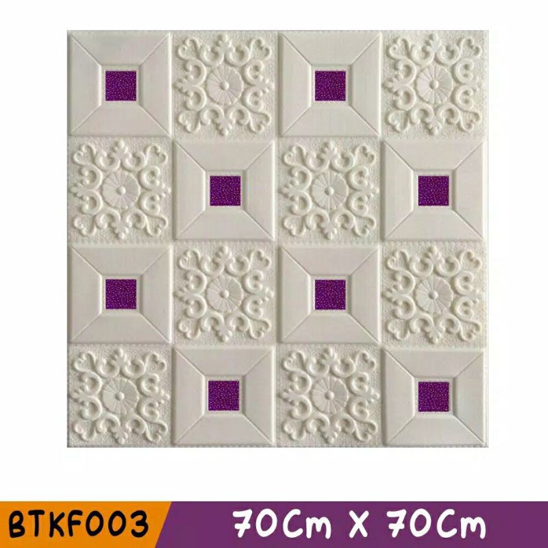 COD Wallpaper 3D Modern Batik Kubik Foam Stiker-Ribena