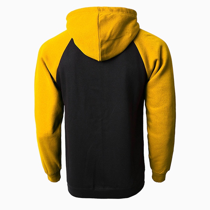 Jaket Polos Big Size Hitam Kuning M L XXL XXXL XXXXL XXXXXL Raglan Sleeve Jacket Oversize BLACK YELOW