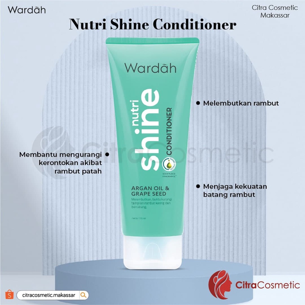 Wardah Shampoo &amp; Conditioner Series 170Ml Daily Fresh | Hairfall | Anti Dandruff | Nutri Shine