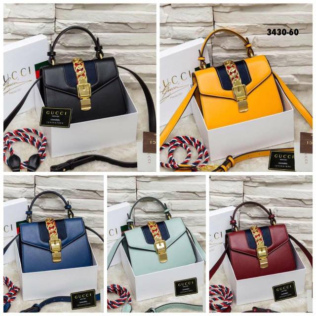 Gucci Sylvie Leather Bag mini 
( 3430-60 )
