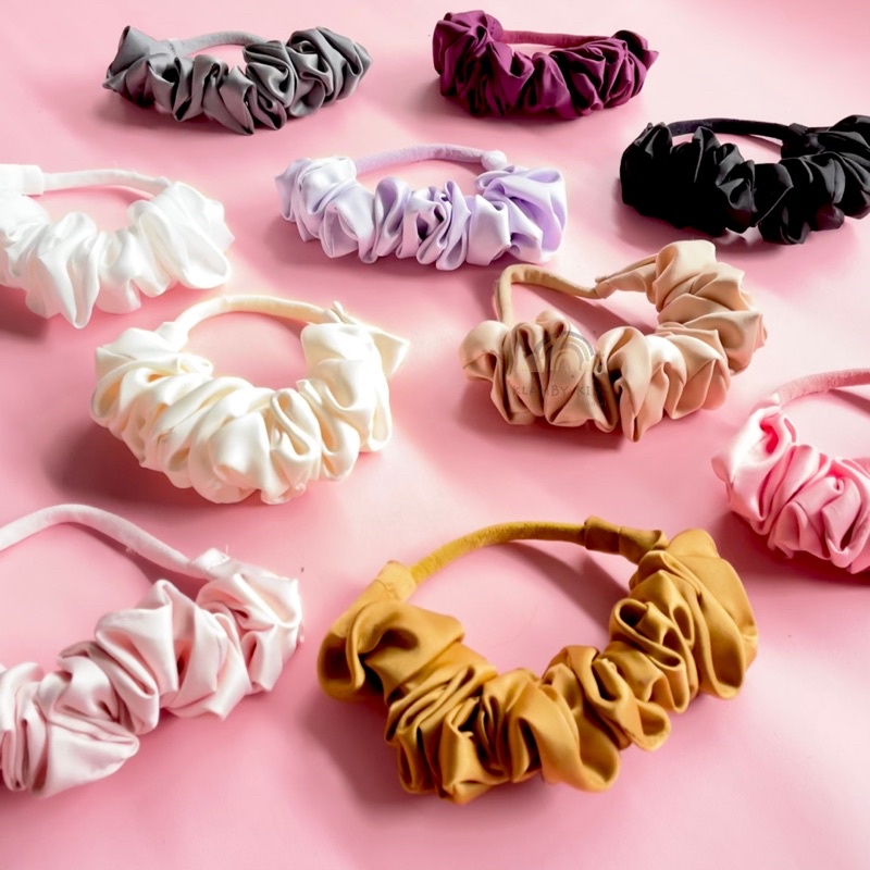 Headband Bayi Perempuan - Scrunchie Headband Nylon