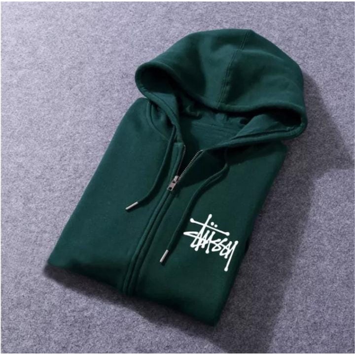 COD Sweater Hoodie Stussy Ziper / ReSleting - Hoodie Stussy - Hoodie Sleting  - Hoodie unisex -  Hoodie Pria - Hoodie Wanita - Hoodie Jumbo