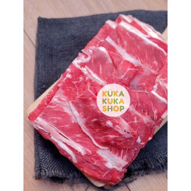 AUS RibEye Beef Slice 500gram Lean Meat Cocok utk Sukiyaki / Shabu2