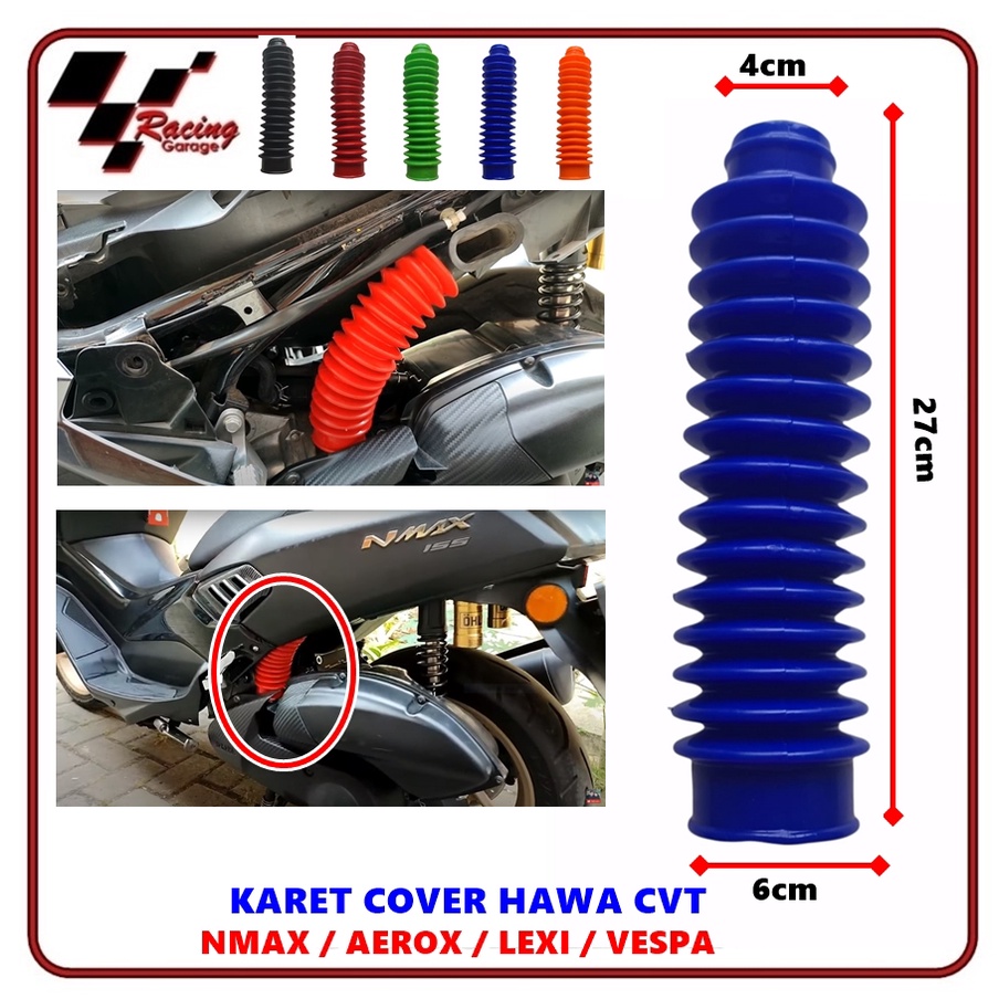 Jual Cover Selang Hawa Cvt Karet Pelindung Selang Hawa Filter Aerox Lexi Vespa Universal