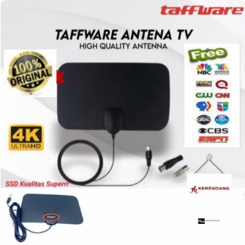 ANTENA TV DIGITAL INDOOR DVB-T2 4K HIGH GAIN 25DB PENANGKAP SINYAL CHANNEL DALAM RUANGAN TELEVISI