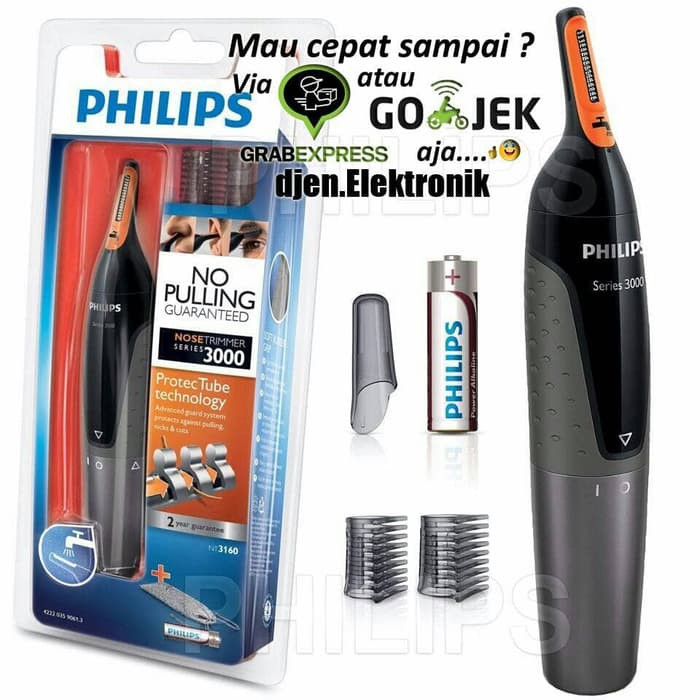 TERLARIS - PHILIPS NT3160 NOSE TRIMMER ALAT CUKUR ALIS BULU HIDUNG CUKURAN ALIS