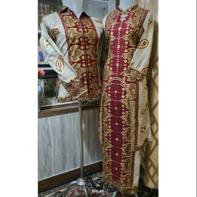 SETELAN TUNIK ROK DAN KEMEJA PANJANG BATIK NEW
