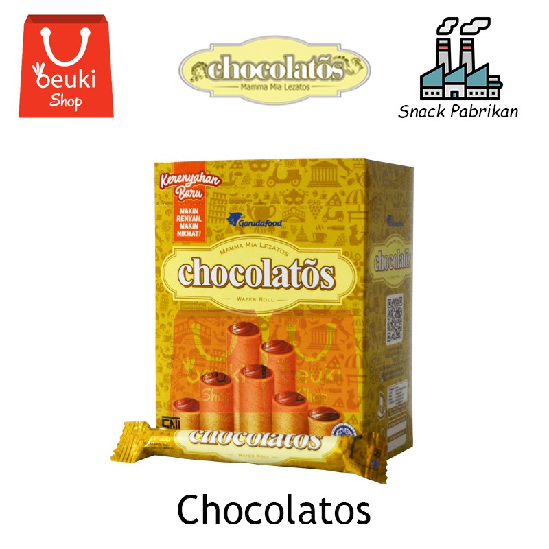 

Chocolatos Classic Wafer Roll - 24pcs x 9gr