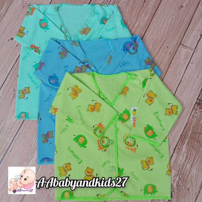 PRODUK TERBARU!!!YellowBerry 6PC Baju Bayi Lengan Panjang FullPrint Warna Usi Newborn Lembut SNI