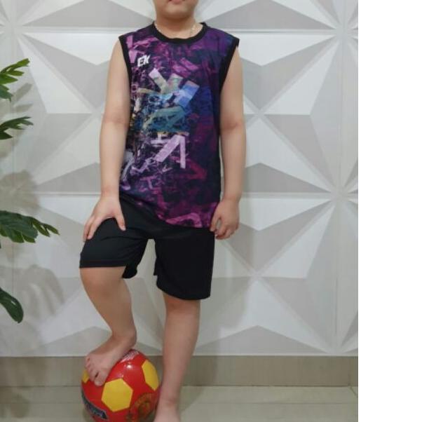 setelan singlet baju olahraga anak singlet badminton singlet voly singlet bola singlet training anak