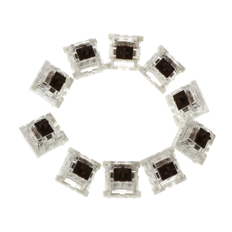 Btsg 10PCS Saklar Merah Sumbu Linier Anti Debu Untuk Tester Keyboard Mekanik Gateron MX
