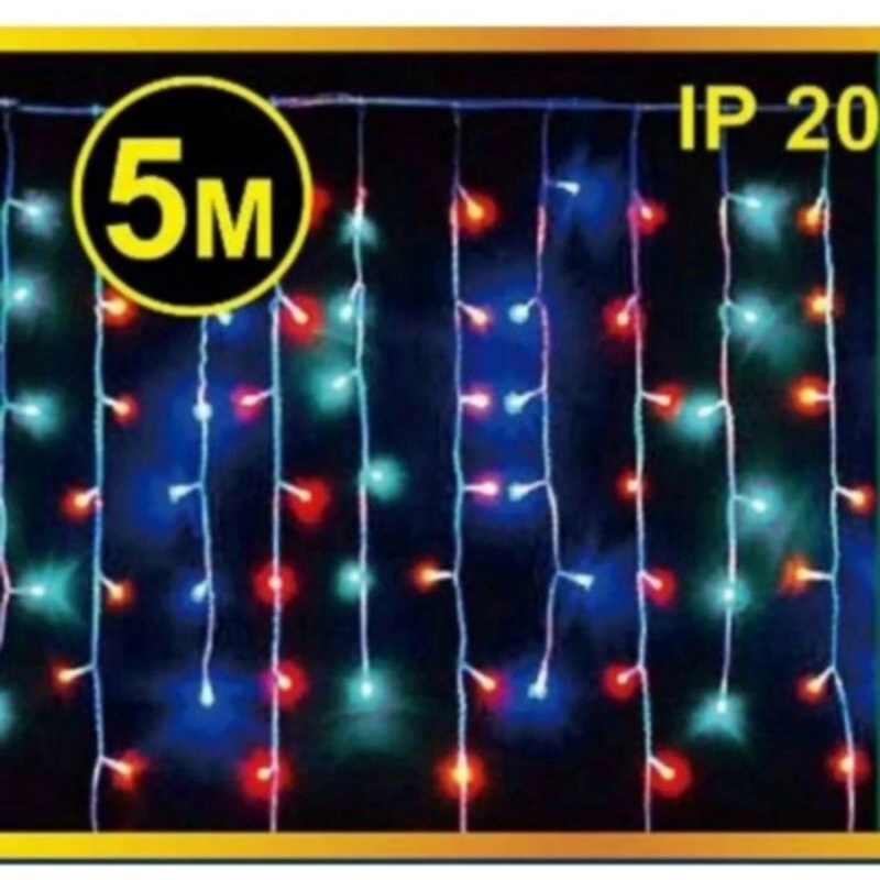 Lampu Hias LED Twinkle Raindrop / Tirai 144 LED RGB 5M IP20 SURYA