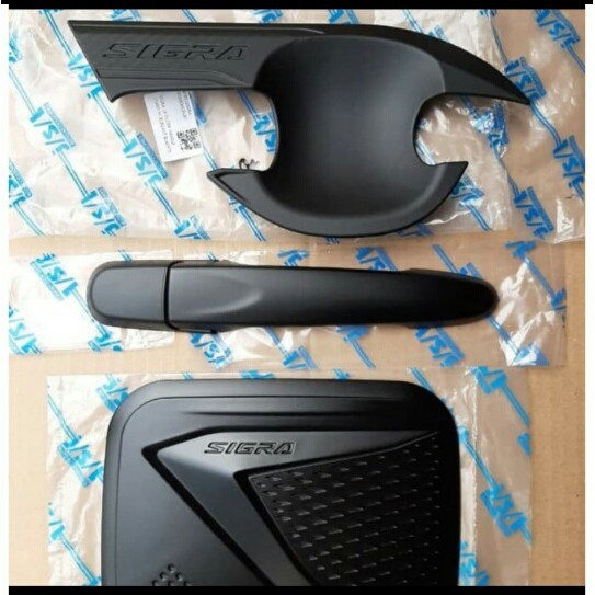 Paket Cover Handle Outer Pintu dan Tank Bensin SIGRA Blacktivo JSL