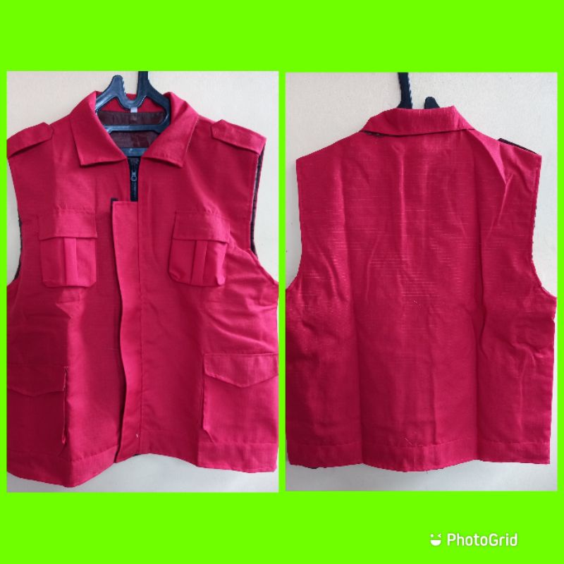 Rompi ristok merah#rompi merah#rompi merah krah