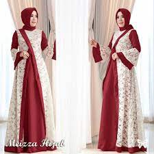 HOPYLOVY - Gamis Maxi Dress Meizza Hijab Brukat