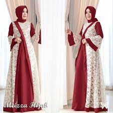 HOPYLOVY - Gamis Maxi Dress Meizza Hijab Brukat