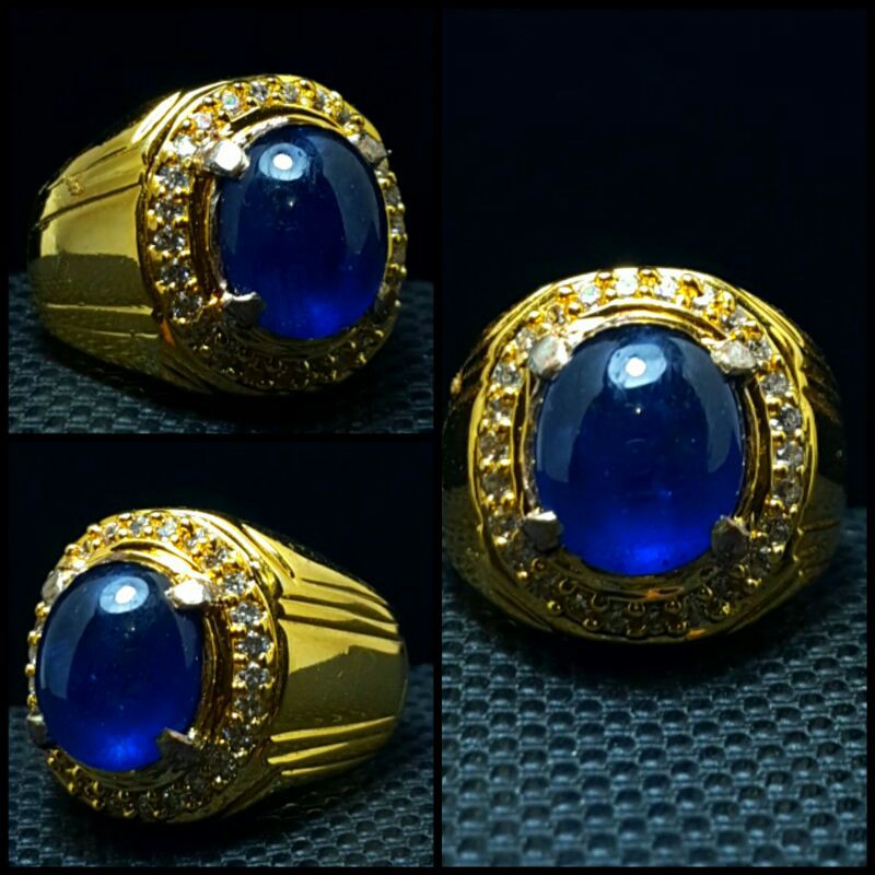 BATU BLUE SAPIR ASLI NATURAL BLUE SAPPHIRE