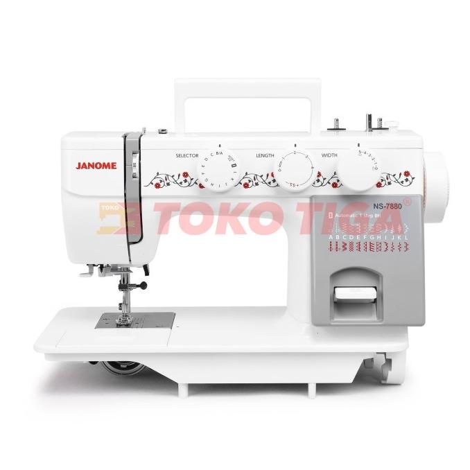 Mesin Jahit JANOME NS-7880 / NS7880 Semi Portable - Body Full Besi