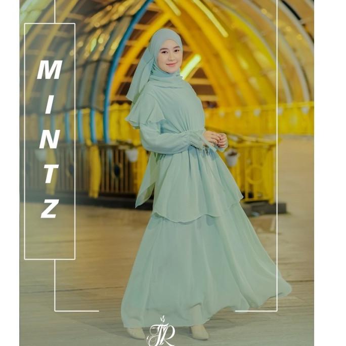 COD Baru Silvia Dress Ori By Jr One Collection Gamis Remaja Polos Gamis Se