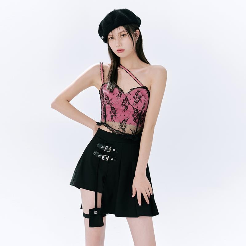 impor renda jahitan kamisol pakaian luar wanita pop-up tube top short top