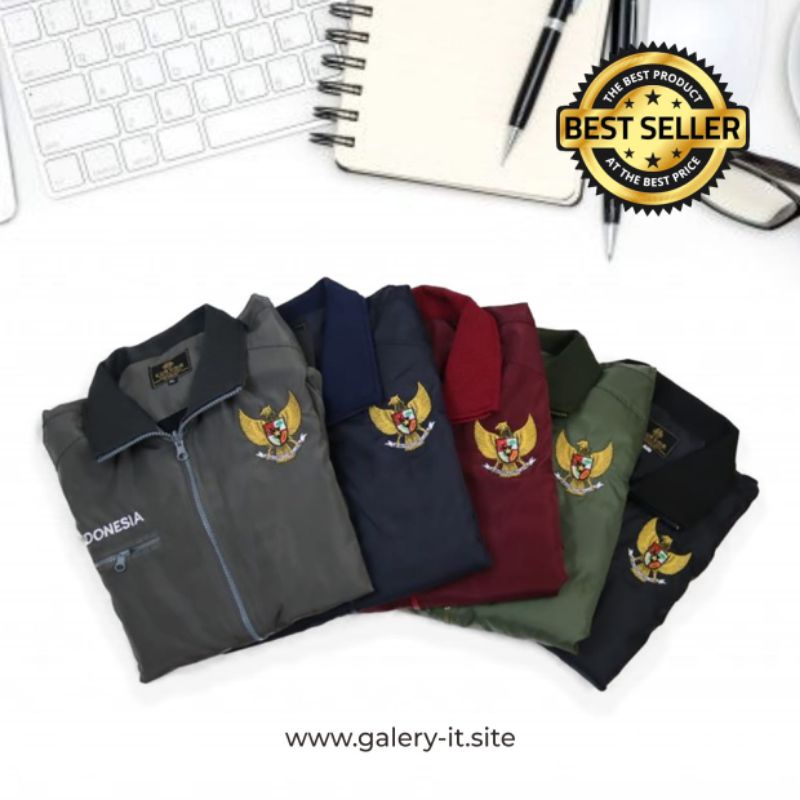 JAKET GARUDA || JAKET PRIA || JAKET SEMU ANTI AIR || JAKET MOTOR
