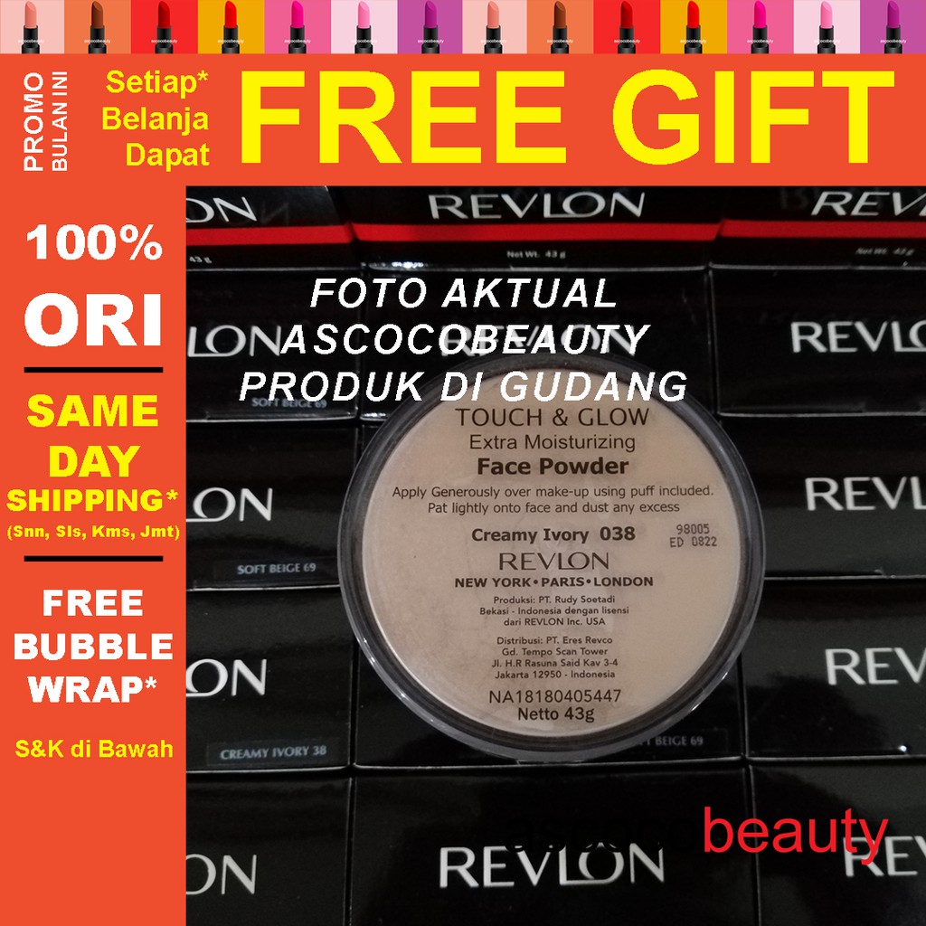 REVLON Bedak Tabur | Touch &amp; Glow Face Powder T&amp;G ✰ ascocobeauty ✰