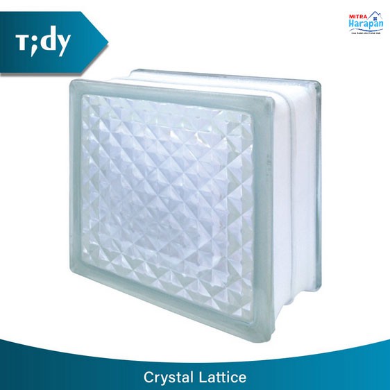 Jual Tidy Glass Block Crystal Lattice 9 5x19x19cm Indonesia Shopee Indonesia