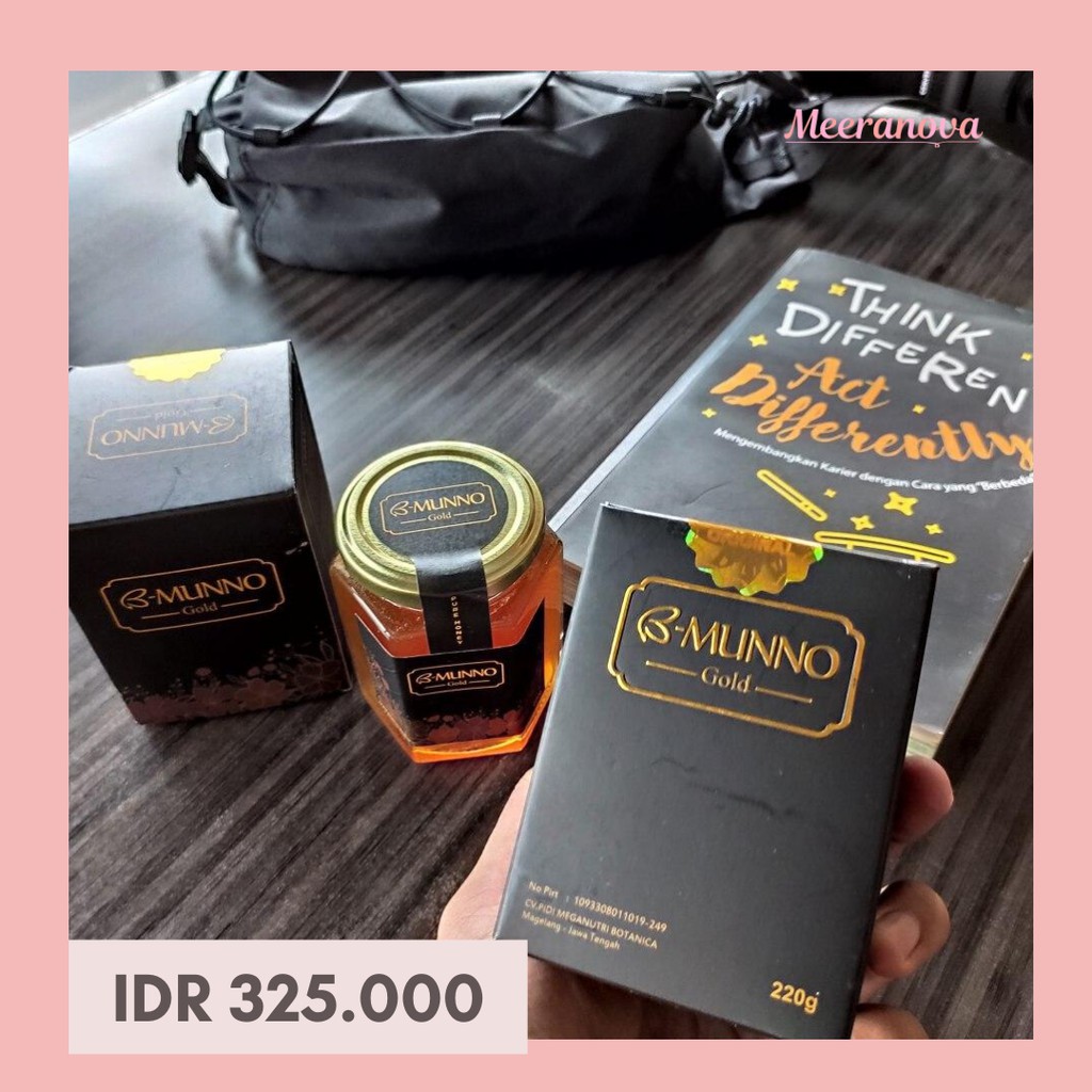 

B-MUNNO GOLD 220 gram | Pure Honey Madu Murni 100% ORIGINAL