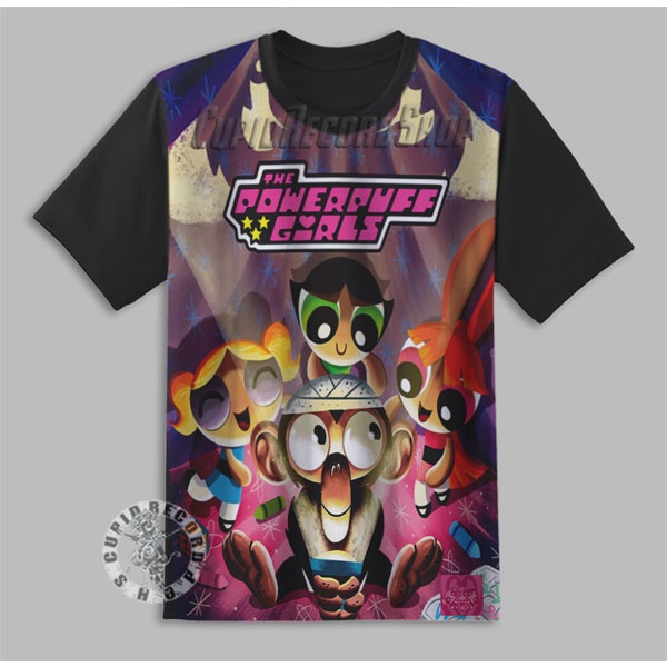 Baju Powerpuff Girls Power Puff Girl Crayon Kaos Anak Perempuan Pakaian 1 12 Tahun Game Anime 3D