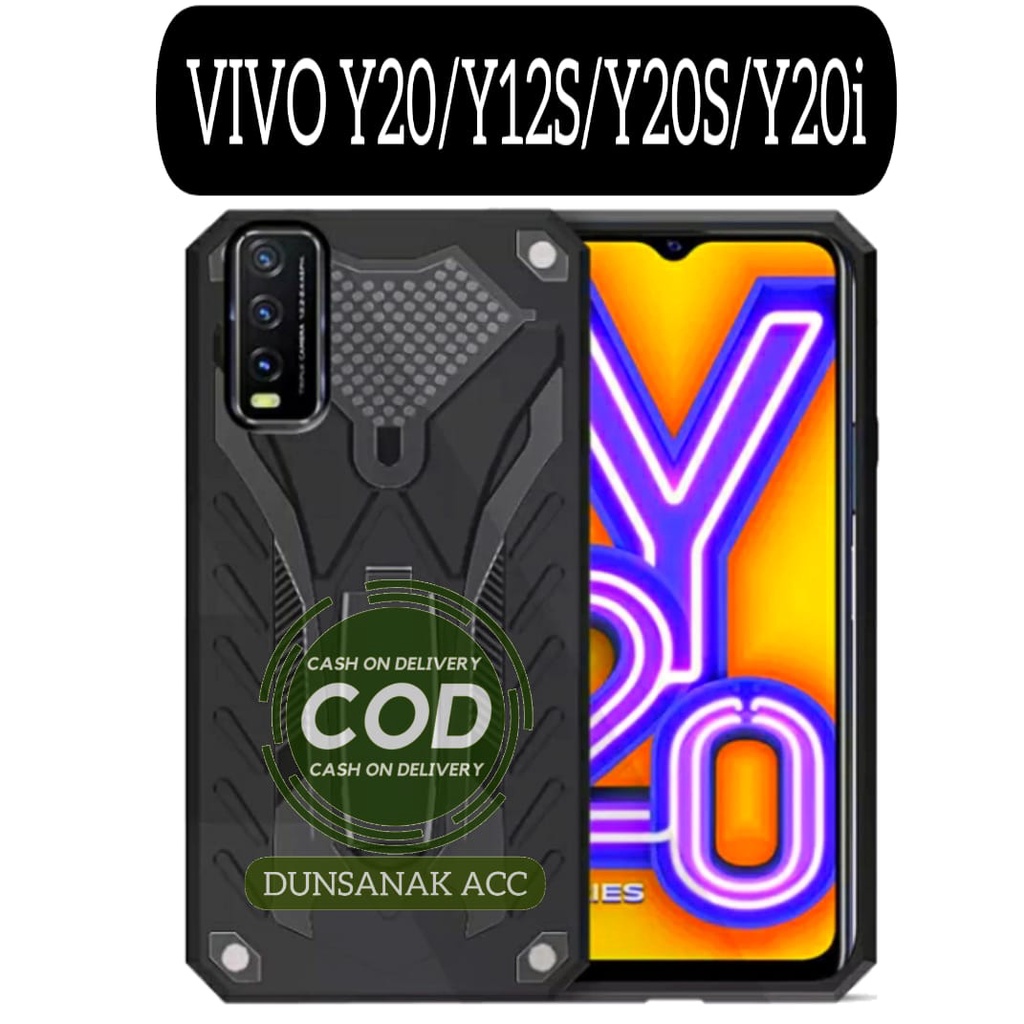 CASING HANDPHONE FOR VIVO Y12S / Y20 / Y20i CASE ROBOT TRANSFORMER PHANTOM STANDING CASING