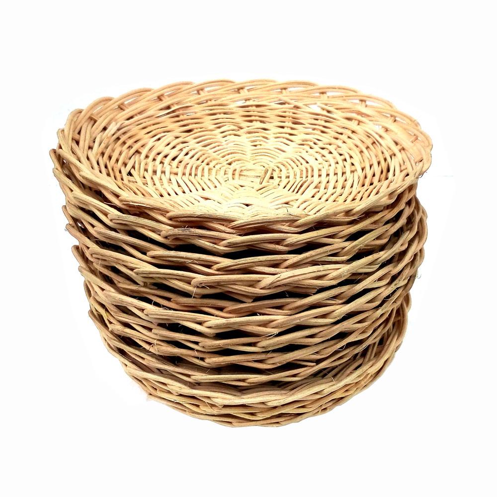  Piring  Rotan  Anyaman Diameter 23cm 1 Lusin Shopee Indonesia