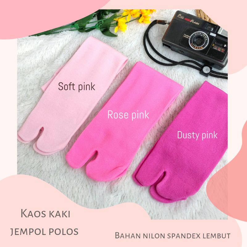 [PASTEL] ECER KAOS KAKI JEMPOL POLOS  TEBAL BAHAN NILON