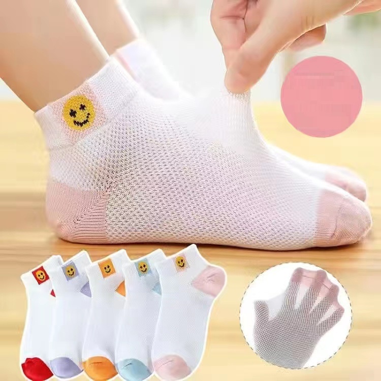 Kaos Kaki Original Kaus Kaki Pendek Semata Kaki Sock Anti Bakteri Anak Size Kecil Smiley Smile Socks